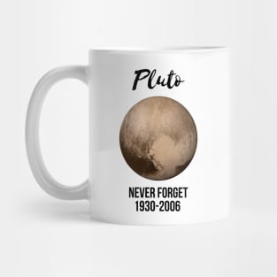 Pluto never forget geek nerd gift idea Mug